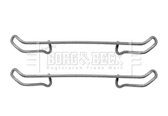 BORG & BECK Tarvikesarja, jarrupala BBK1045